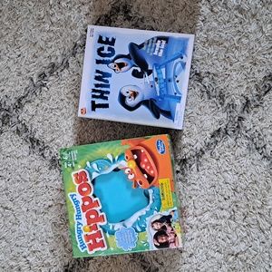 2 Children's Games, Hungry Hungry Hippos & Thin Ice